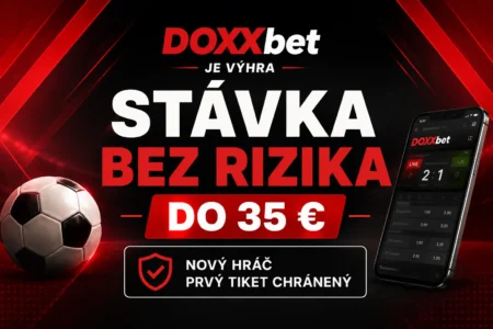 Ilustračný obrázok k bonusu DOXXbet stávka bez rizika do 35 € pri športovom tipovaní online